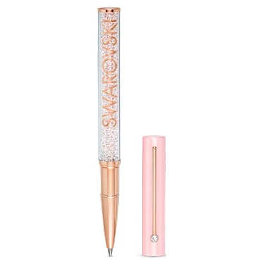 Bolígrafo Crystalline Gloss, Rosa, Lacado rosa, baño tono oro rosa - Swarovski, 5568756
