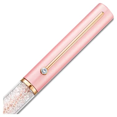 Bolígrafo Crystalline Gloss, Rosa, Lacado rosa, baño tono oro rosa - Swarovski, 5568756