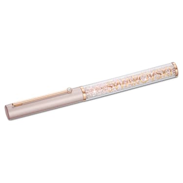 Crystalline Gloss 볼포인트 펜, 로즈골드 톤, 핑크 래커 처리, 로즈 골드 톤 플래팅 - Swarovski, 5568759