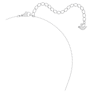 Sada Stilla Attract, Hruškový výbrus, Bílá, Pokoveno rhodiem - Swarovski, 5569174