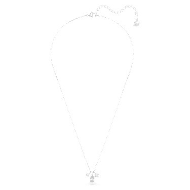 Colgante Attract, Tallas mixtas, Racimo, Blanco, Baño de rodio - Swarovski, 5571077