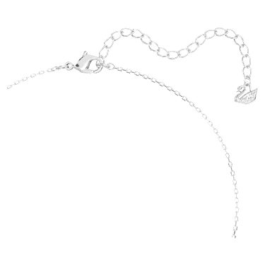 Colgante Attract, Tallas mixtas, Racimo, Blanco, Baño de rodio - Swarovski, 5571077