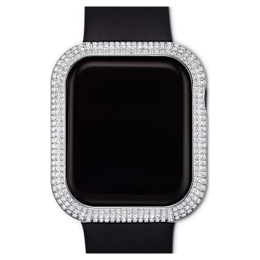 Sparkling case, For Apple Watch® Series 4 & 5, 40mm, Silver Tone 