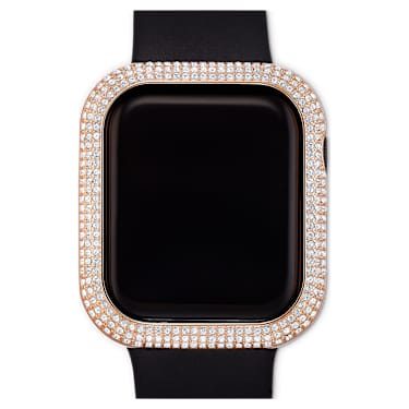 Sparkling case, For Apple Watch® Series 4 & 5, 40 mm, Rose gold tone - Swarovski, 5572574