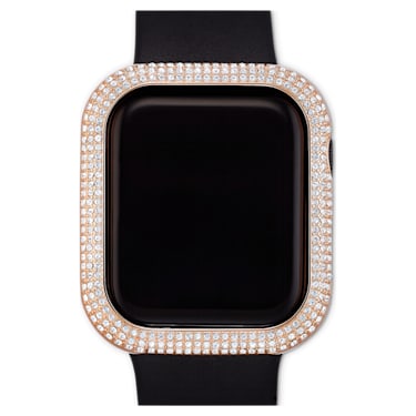 Sparkling case, For Apple Watch® Series 4 & 5, 40 mm, Rose gold tone