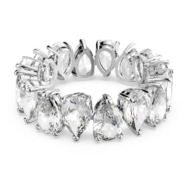 Matrix Vittore ring Drop cut White Rhodium plated