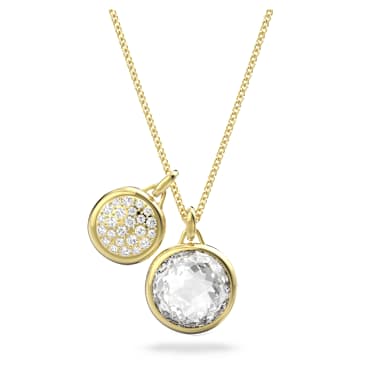 Tahlia pendant, White, Gold-tone plated - Swarovski, 5580298