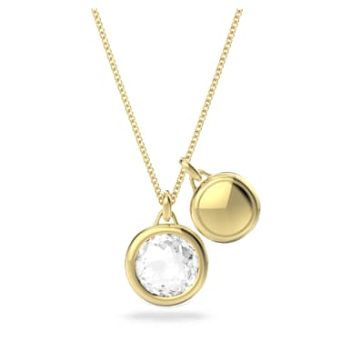 Tahlia pendant, White, Gold-tone plated - Swarovski, 5580298