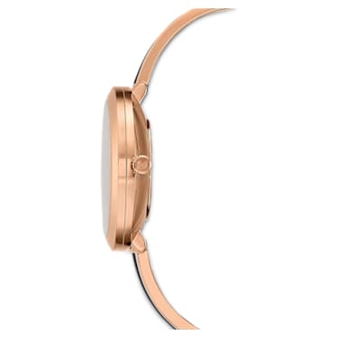 Reloj Crystalline Delight, Fabricado en Suiza, Brazalete de metal, Negro, Acabado tono oro rosa - Swarovski, 5580530