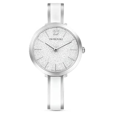 Reloj Crystalline Delight, Fabricado en Suiza, Brazalete de metal, Blanco, Acero inoxidable - Swarovski, 5580537