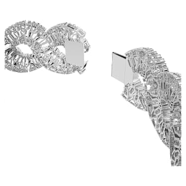Hyperbola 束颈项链, 混合切割, Infinity, 白色, 镀铑 - Swarovski, 5598359