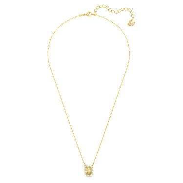 Una necklace, Octagon cut, Yellow, Gold-tone plated - Swarovski, 5598421