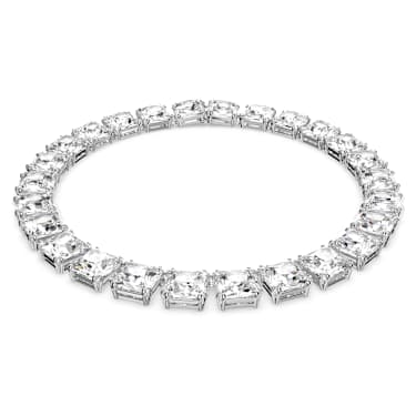 Collier Millenia, Taille Carré, Blanc, Métal rhodié - Swarovski, 5599206