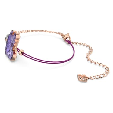 Chinese Zodiac Ox bracelet Ox Purple Rose gold tone plated