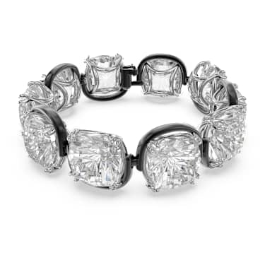 Harmonia 브레이슬릿, 쿠션 컷, 화이트, 믹스 메탈 피니시 - Swarovski, 5600047