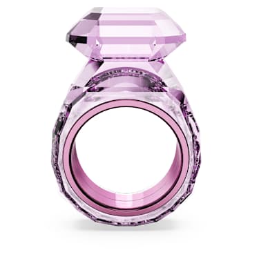 Koktajl prstan Lucent, Osmerokotni rez, Roza - Swarovski, 5600233