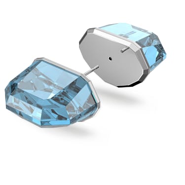 Orecchino a lobo Lucent, Singolo, Blu, Placcato rodio - Swarovski, 5600255