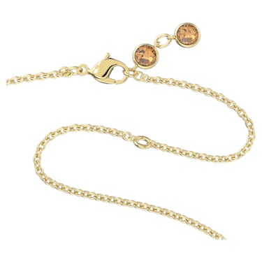 Orbita necklace, Drop cut, Multicoloured, Gold-tone plated - Swarovski, 5600517