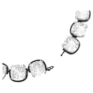 Choker Harmonia, Tăietură perniță, Alb, Finisaj metalic mixt - Swarovski, 5600942