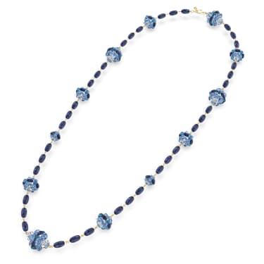 Somnia 项链, 大码, 蓝色, 镀金色调 - Swarovski, 5601905