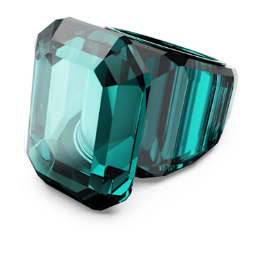 Lucent แหวนค็อกเทล, เจียระไนทรงแปดเหลี่ยม, เขียว - Swarovski, 5607344