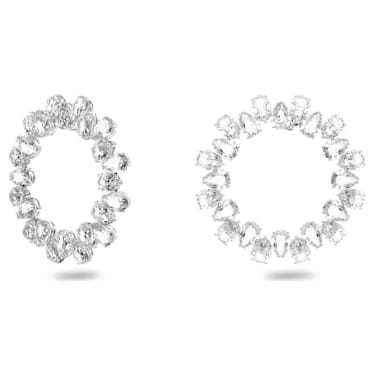 White Gold Large Pave Diamond Oera Hoop Earrings – Marissa Collections