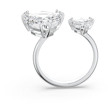Millenia Offener Ring, Trilliant-Schliff, Weiß, Rhodiniert - Swarovski, 5609007