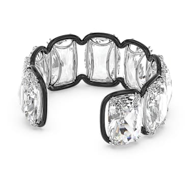 Brazalete Harmonia, Cristales flotantes de gran tamaño, Blanco, Combinación de acabados metálicos - Swarovski, 5609663