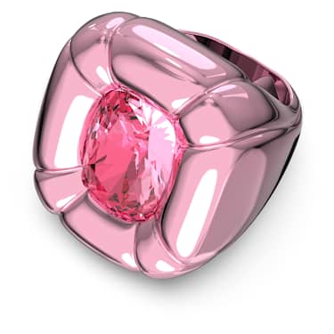 Dulcis 個性戒指, 枕形切割, 粉紅色 - Swarovski, 5609726