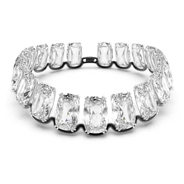 Harmonia 頸鍊, 超大懸浮Swarovski 水晶, 白色, 多種金屬潤飾 - Swarovski, 5609890