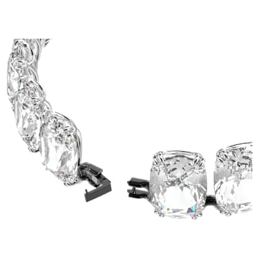 Harmonia 頸鍊, 超大懸浮Swarovski 水晶, 白色, 多種金屬潤飾 - Swarovski, 5609890