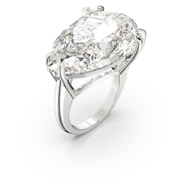 Mesmera Cocktailring, Trilliant-Schliff, Weiß, Rhodiniert - Swarovski, 5610379