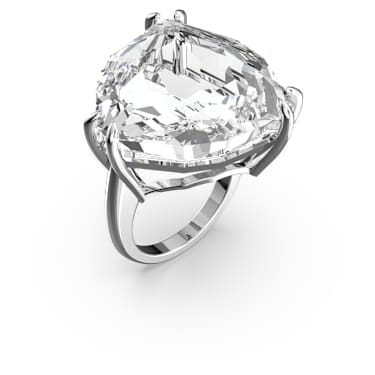 Mesmera cocktail ring, Set (3), Mixed cuts, White, Rhodium plated - Swarovski, 5610385