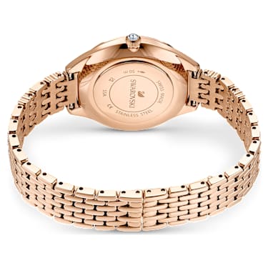 Attract Uhr, Schweizer Produktion, Pavé, Metallarmband, Roséfarben, Roségoldfarbenes Finish - Swarovski, 5610487