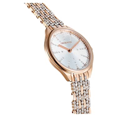 Attract Uhr, Schweizer Produktion, Pavé, Metallarmband, Roséfarben, Roségoldfarbenes Finish - Swarovski, 5610487