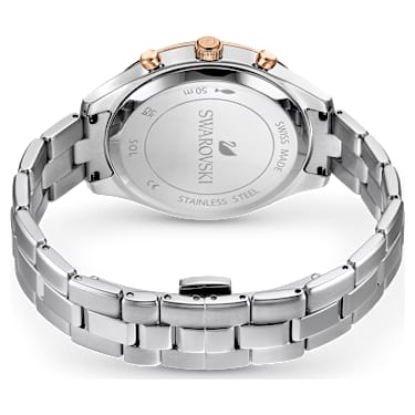 Hodinky Octea Lux Sport, Vyrobeno ve Švýcarsku, Kovový náramek, Stříbrný odstín, Nerezová ocel - Swarovski, 5610494