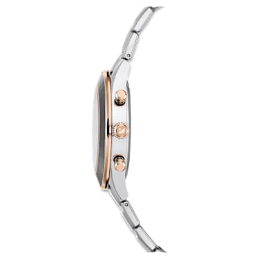 Hodinky Octea Lux Sport, Vyrobeno ve Švýcarsku, Kovový náramek, Stříbrný odstín, Nerezová ocel - Swarovski, 5610494