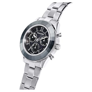 Octea Lux Sport 腕表, 瑞士制造, 金属手链, 黑色, 不锈钢 - Swarovski, 5610520