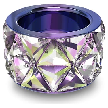 Curiosa cocktail ring, Triangle cut, Multicolored - Swarovski, 5610825