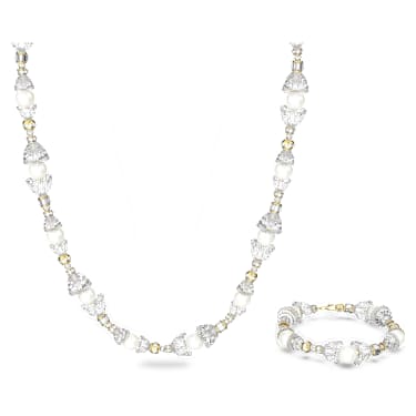 Conjunto Somnia, Blanco, Baño tono oro - Swarovski, 5610981