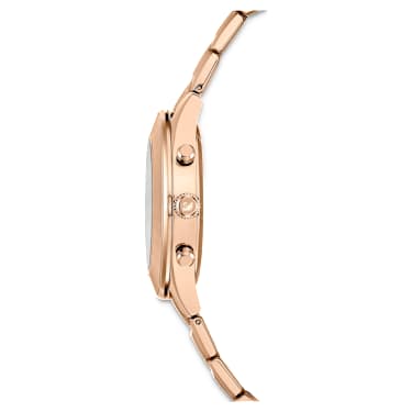 Octea Lux Sport Uhr, Schweizer Produktion, Metallarmband, Roséfarben, Roségoldfarbenes Finish - Swarovski, 5612194