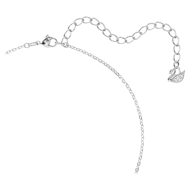 Swan Kolye, Kuğu, Gri, Rodyum kaplama - Swarovski, 5614103