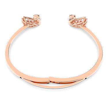 Swan 手镯, 天鹅, 红色, 玫瑰金色饰面 - Swarovski, 5614121