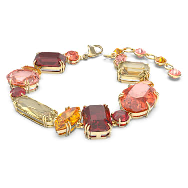 Gema 手链, 混合切割, 流光溢彩, 镀金色调 - Swarovski, 5614451