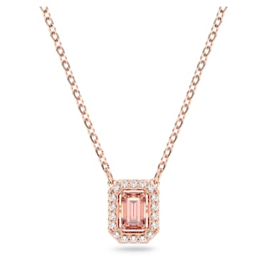Collar Millenia, Talla octogonal, Rosa, Baño tono oro rosa - Swarovski, 5614933