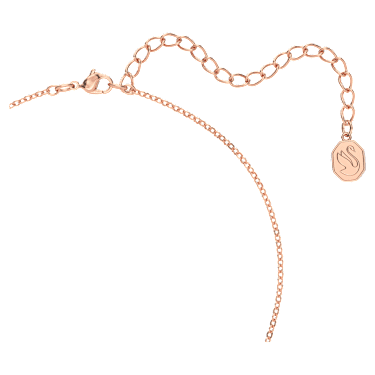 Colier Una, Tăietură octogonală, Roz, Placat cu nuanță roz-aurie - Swarovski, 5614933