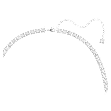 Cinto, Lapidação quadrada, Branco, Lacado a ródio - Swarovski, 5615860