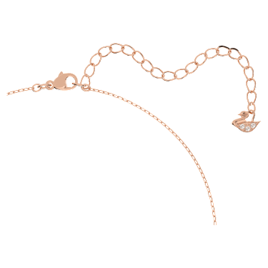 Stilla Attract set, Round cut, White, Rose gold-tone plated - Swarovski, 5616233