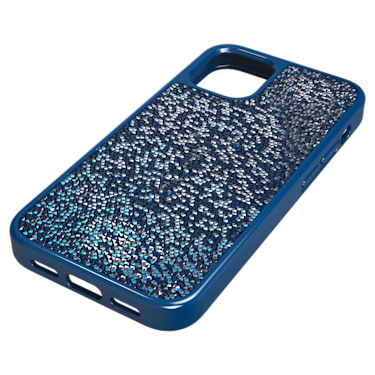 Glam Rock smartphone case, iPhone® 12 mini, Blue - Swarovski, 5616360