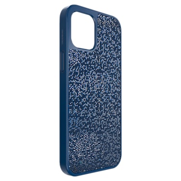Glam Rock smartphone case, iPhone® 12 Pro Max, Blue - Swarovski, 5616362